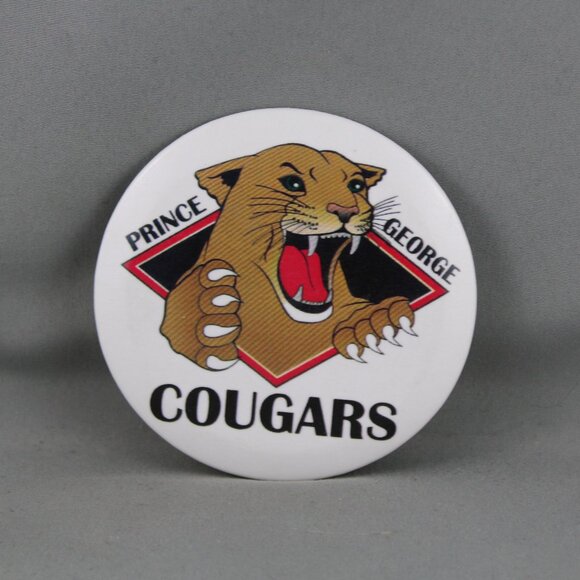 Prince George Cougars (WHL) - Cougar logo from team's return in late 1990s !!! - Picture 1 of 3